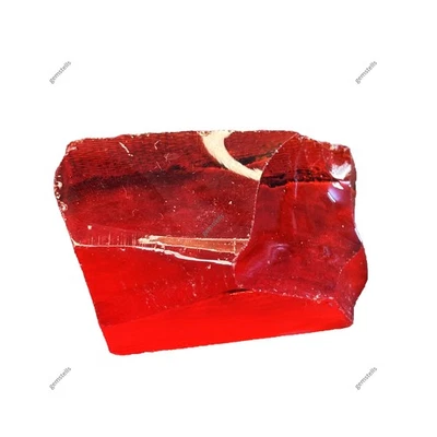 Lab Created Uncut Blood Red Ruby Rough 561.75 Ct Earth Mined Verified Gemstone - Image 1 of 4