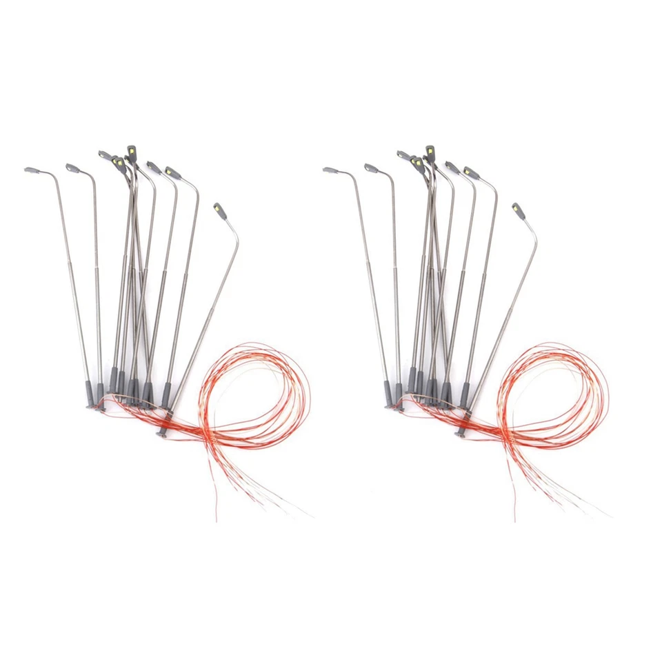 20 Pcs Modello LED Street Lamp Lighting Single Head Train Layout Landscape 5692 - Immagine 1 di 1