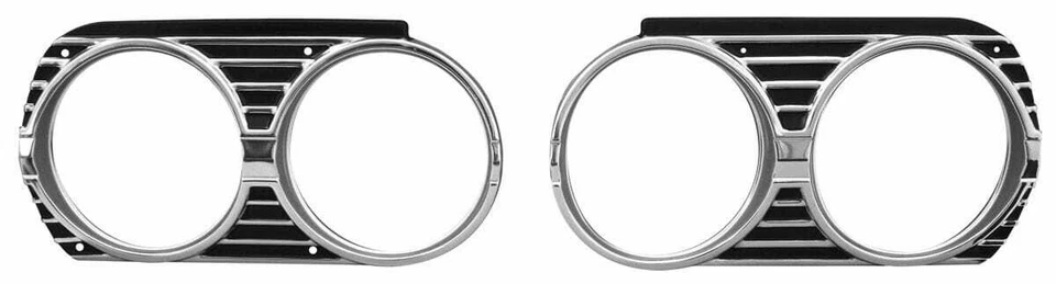 Biseles de faros para Chevrolet Chevelle y El Camino 1965 2 piezas Foto 1 de 1