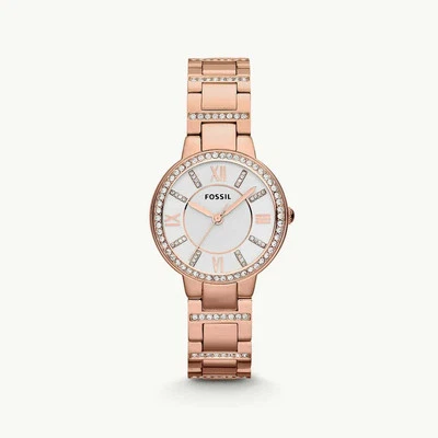 Orologio Fossil Virginia in Acciaio Inossidabile Rosato ES3284 30 mm - Immagine 1 di 3