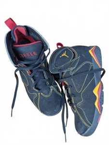 Jordan Retro 7 Citrus Mid Negro/Cítrico-Rojo Universitario Niño Talla 3 - Imagen 1 de 8