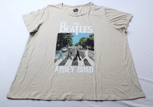 The Beatles Women's Plus Short Sleeve Abbey Road Graphic Tee WR4 Cement Size 3X - Picture 1 of 4