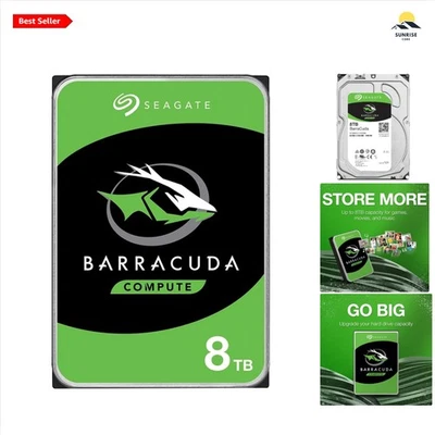 8TB Internal Hard Drive SATA 6Gb/s 3.5-inch High-Speed Data Storage - Image 1 of 4