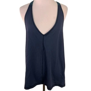 Camiseta sin mangas ligera Lululemon Athletica azul marino con cuello en V - Imagen 1 de 6