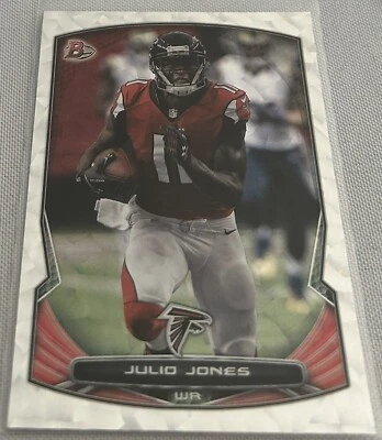 2014 Bowman Football Julio Jones Atlanta Falcons Silver Ice Parallel #84 - Image 1 of 2