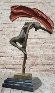Bronze decor collectible sculpture Art Deco Special Patina Vitaleh Designer Act - Picture 1 of 10