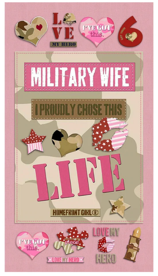 Homefront Girl: Military Wife Panel- Skytel Fabrics Foto 1 de 1