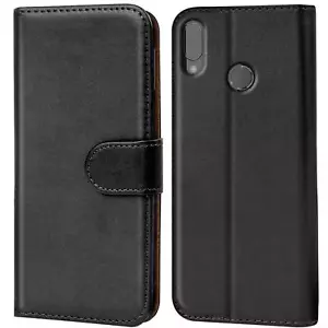 Housse de protection pour téléphone portable Huawei P20 Lite sac de protection pliable Book Slim Flip Case - Photo 1/7