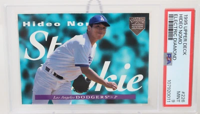 1995 Upper Deck #226 Hideo Nomo Electric Diamond Rookie RC Graded PSA 9 POP 5 - Imagem 1 de 4
