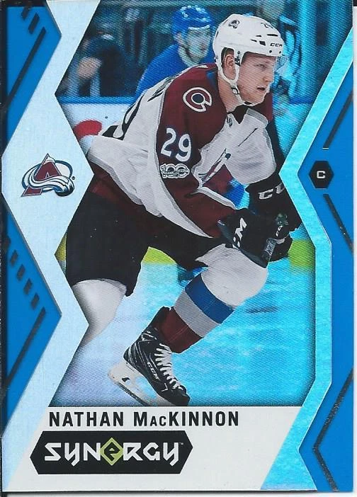 2017-18 Upper Deck Synergy NATHAN MACKINNON Blue Parallel #18 Colorado Avalanche - Image 1 of 2