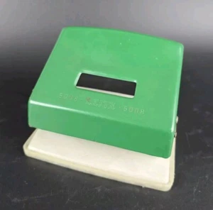 Foratrice/foratrice vintage Leitz - modello 5008 - grigio/verde - anni '80 - Foto 1 di 3