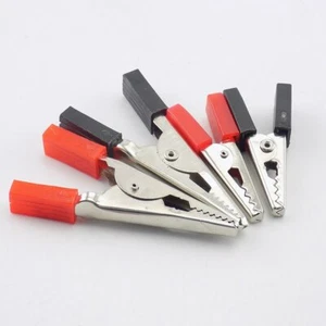 5/10X Alligator Clip 35mm 50mm Terminal Test Electrical Battery Crocodile Clamp - Picture 1 of 11