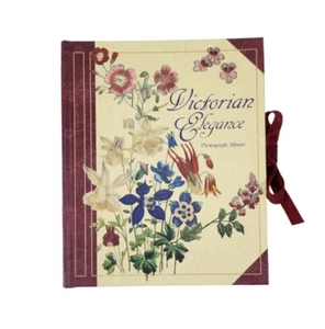 Álbum de fotos de elegancia victoriana 1998 Waverly Avon libro de placa de memoria JW LOUDON de colección - Imagen 1 de 11