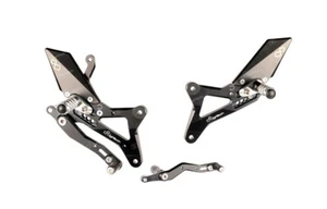 LighTech Track System Adjustable Rearsets Rear Sets Yamaha YZF1000 R1 Fold Pegs - Picture 1 of 2