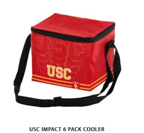 USC Trojans 6 Pack Lunch Cooler Box Insulated NCAA Cover