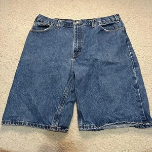 Vintage Y2K 2000s Faded Glory Relaxed Fit Baggy Denim Shorts Jorts Size 38 - Picture 1 of 7