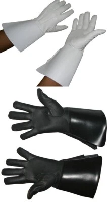 PIPER DRUMMER LEATHER GAUNTLETS / GLOVES, Band Real leather Gloves