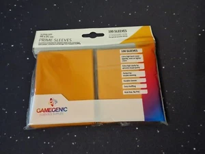 74 Orange GameGenic Prime Standard Size Card Sleeves *66mm x 91mm* NEW - Picture 1 of 2