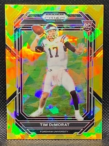 2023 Prizm Draft Picks Gold Ice Tim DeMorat Rookie - Fordham Rams - Picture 1 of 2