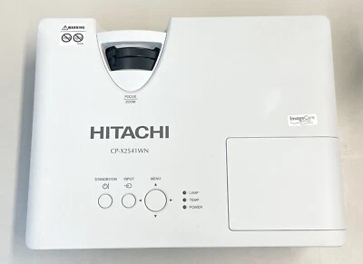 HITACHI CP-X2541WN LCD Projector w/ Power Cord 3000 to 3999 hrs - Image 1 of 3