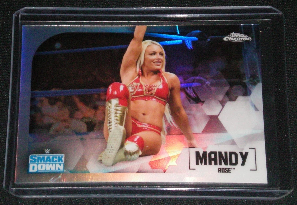 2020 Topps Chrome Refractor Mandy Rose #42 WWE Smack Down  - Image 1 of 1