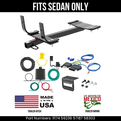 Enganche de remolque para BMW 328i 99-00 con cableado de 5 pines para sedán Curt 2K 1,25" kit de remolque Foto 1 de 4