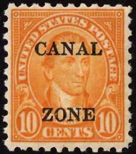 Canal Zone Stamp Scott # 99 Mint NH - 10 Cents Orange Monroe w Type B Overprint - Picture 1 of 1