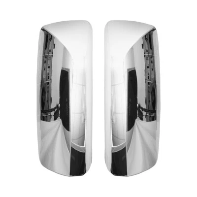 Truck Chrome Door Mirror Cover pair For Volvo VNL 2004-2017 LH+RH Side Foto 1 de 4