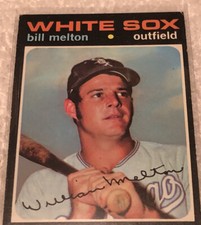 1971 Topps Bill Melton #80 Chicago White Sox Outfield