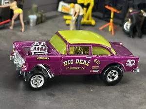 Hot Wheels 50th Anniversary Favorites ~'55 Chevy Bel Air Gasser w/ Real Riders~ - Picture 1 of 10