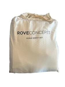 Rove Concepts Rora Organic Bamboo Viscose Sheet Set Queen Size White - Picture 1 of 3