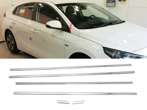 Side Window Accent Guard Garnish Molding Chrome (Fits: HYUNDAI 2017+ Ioniq) - Bild 1 von 9
