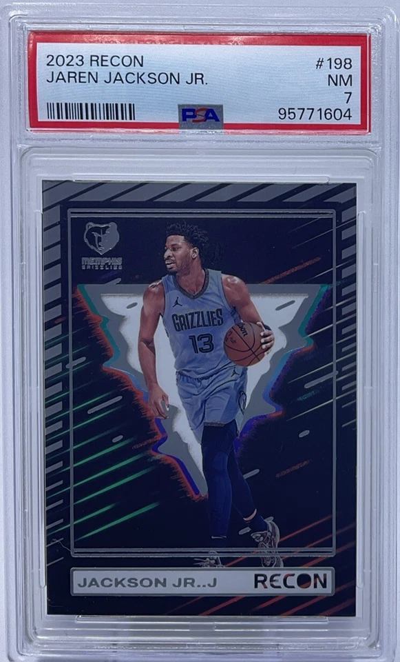Jaren Jackson Jr PSA 7 -2023 Panini Recon-Grizzlies, Spartans, The Block Panther - Image 1 of 4