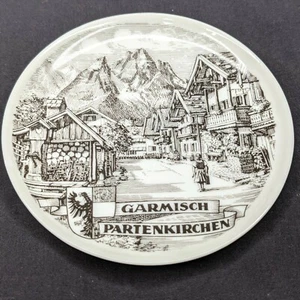 Set of 5 Garmisch Partenkirchen Germany ceramic coasters - Hand Decorated - Picture 1 of 3
