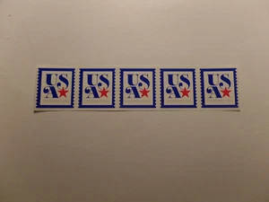 MCFSTAMPS 5172 USA/ROTER STERN BLAUER RAND SPULENSTREIFEN VON 5 POSTFRISCH 2017 - Bild 1 von 1