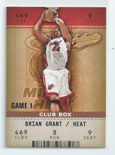Brian Grant 2002-03 Fleer Authentix Club Box Parallel Card Serial #080/100