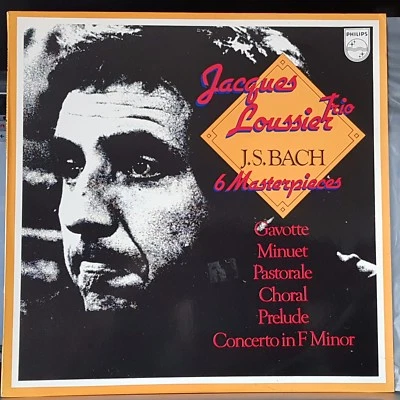 Jacques Loussier Trio - J.S. Bach, 6 Masterpieces - 1973 LP record excellent - Image 1 of 3
