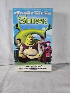 Shrek Children's & Family (VHS Tape, 2001) By Mike Myers and Eddie Murphy - Picture 1 of 7