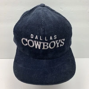 VINTAGE DALLAS COWBOYS BLUE CORDORY BASEBALL HAT U.S.A. SNAPBACK LICENSED NICE - Picture 1 of 6