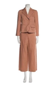 VTG SONIA RYKIEL PARIS FRANCE LINEN 2-PIECE PANT SUIT MATCHING SET 40 - Picture 1 of 6
