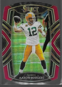 AARON RODGERS COMO NUEVO NIVEL CLUB ROJO PRIZMS TROQUELADO #212 SP 2020 PANINI SELECT - Imagen 1 de 2