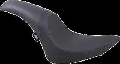 Asiento depredador de vinilo de cuero negro DS para Harley Fat Boy 90-99 Foto 1 de 4