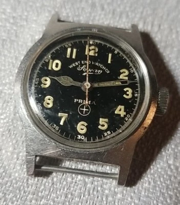 Reloj West End Watch Co Sowar esfera militar cuerda manual 4 cubo de reparación 1 Foto 1 de 2