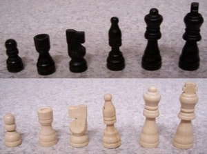 Chess Checkers Backgammon 3 in 1 wood game wirh box and boards NEW 2 1/2" Kings - Picture 1 of 5