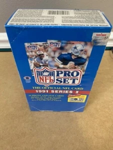 1991 Pro Set Football Wax Box - Series 1 - Picture 1 of 3