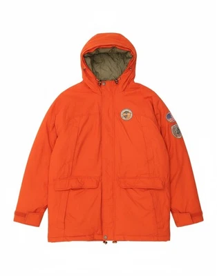 Abrigo acolchado con capucha para hombre INVICTA UK 44 2XL naranja poliamida AM15 Foto 1 de 4