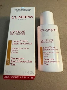 Clarins UV Plus Anti Pollution Broad Spectrum SPF 50 DEEP Tint Sunscreen SEALED - Picture 1 of 4