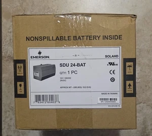 EMERSON SOLA HD SDU 24-BAT, MÓDULO DE BATERÍA INDUSTRIAL DC UPS, NUEVO - Imagen 1 de 1