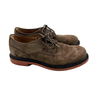 Tod's Herren Braun Leder Oxford Schnürschuhe Elegant Schuhe Dicke Sohle Gr. 6 - Bild 1 von 6