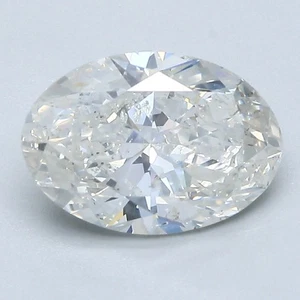 Oval Cut 1.69 CT Certified AGI Natural Mined Diamond Loose F color SI1 clarity - Picture 1 of 2